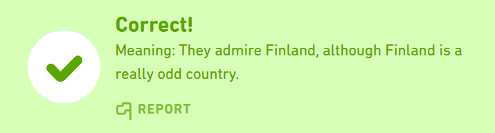 Schermafbeelding Duolingo Finlandblog