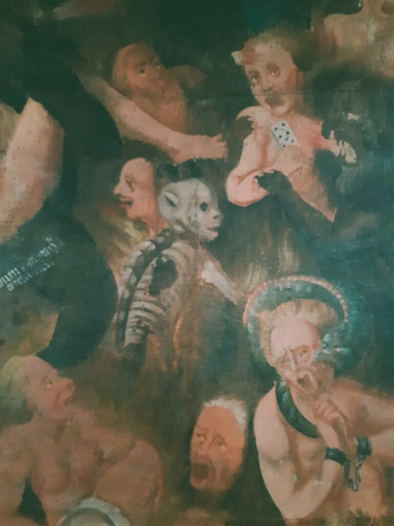 Detail schilderij het Laatste Oordeel
